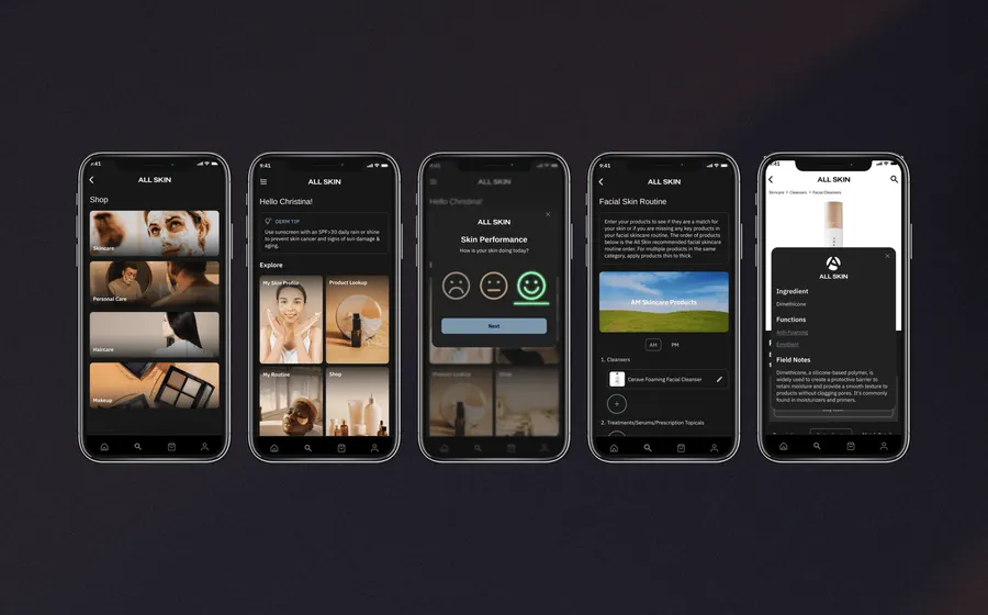 All Skin case study screenshot